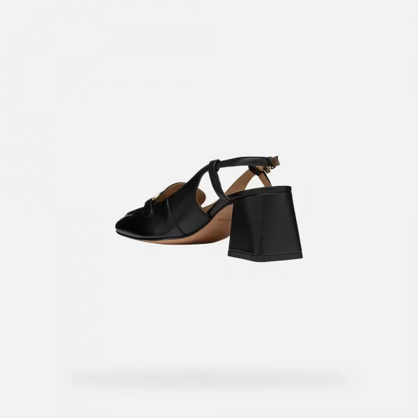  Damenschuhe mit Absatz GEOX CORONILLA SCHWARZ 