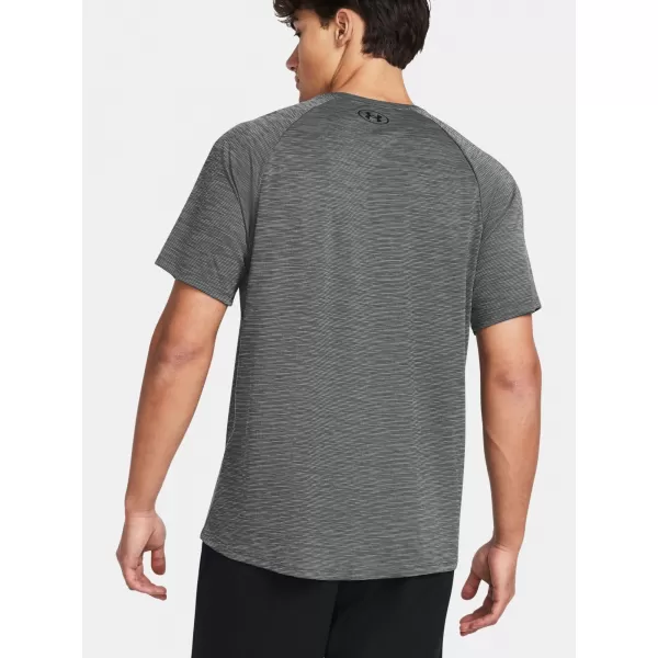  Herren-T-Shirt UNDER ARMOUR UA TECH TEXTURED SS 1382796-025 GRAU 