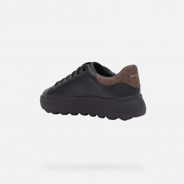  Damen-Sneaker GEOX SPHERICA EC4.1 G009313 SCHWARZ 