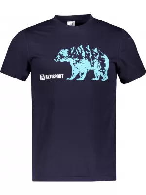 Herren t -Shirt mit kurzen Ärmeln ALTISPORT ALM193129 MEERESBLAU