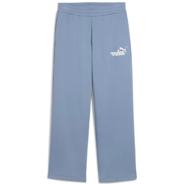  Damen PUMA ESS NATURE 2 0 COMFORT LOGO STRAIGHT PANTS FL OP 68808134 COOL BLAU 