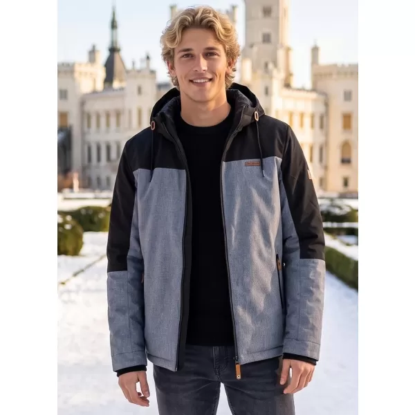  Herren-Winterjacke ALTISPORT GOLDWIN DUNKELGRAUE HIGHLIGHTS 