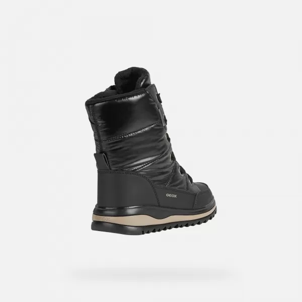  Winterstiefel für Mädchen GEOX ADELHIDE AB J16EWA0LVBCC9999 SCHWARZ 