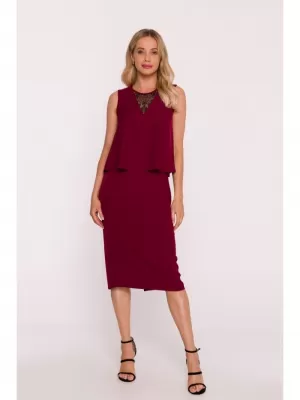 Kleid STYLOVE S422 KASTANIENBRAUN
