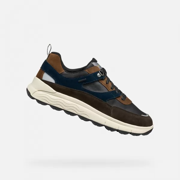  Herren-Sneaker GEOX SPHERICA 4X4 B ABX G011290 DUNKELBRAUN 