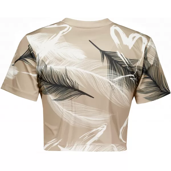  Premium-Crop-Top für Damen ALTISPORT VOJ/ALW001TR07 BRAUN 