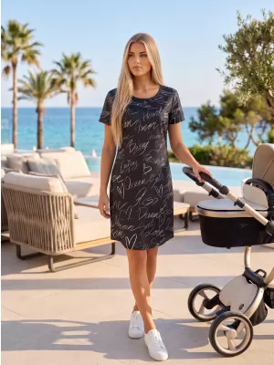 Erweitertes Premium-T-Shirt für Damen ALTISPORT VOJ/ALW084SAT02 SCHWARZ