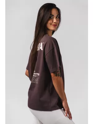 Übergroßes T-Shirt RESET 491 DUNKELBRAUN Nebbia