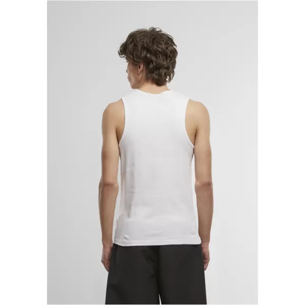 Herren-T-Shirt URBAN CLASSICS TB7650A HELLOLIV/WEIß 
