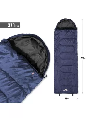 Schlafsack PENTAGON MAJOR SLEEPING BAG 370GR/M² D19002 MITTERNACHTSBLAU