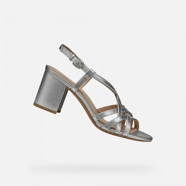  Damensandalen GEOX VIRNILISA 65 S SILBER 