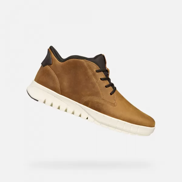  Herrenschuhe GEOX FLEXTRIDE PLUS G011460 HELLBRAUN 