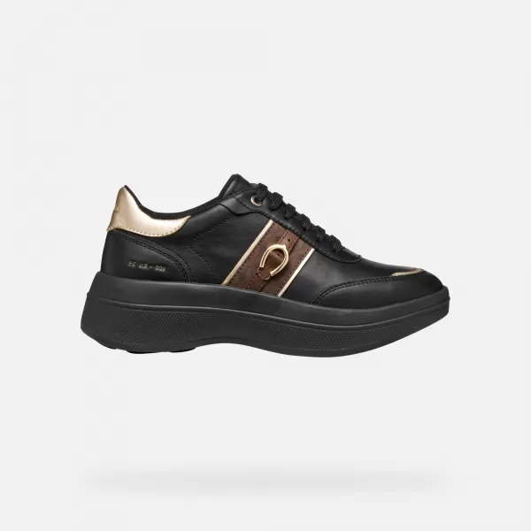  Damen-Sneaker GEOX SPHERICA ECUB-3 G009711 SCHWARZ 