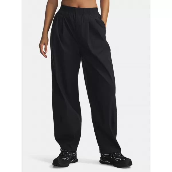  Sporthose für Damen UNDER ARMOUR UA UNSTOPPABLE WVN PLEAT PT 6007027-001 SCHWARZ 