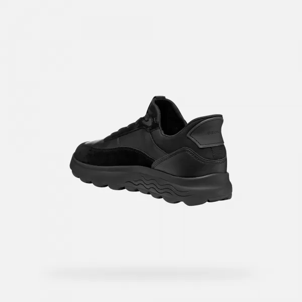 Herren-Sneaker GEOX SPHERICA PLUS G011482 SCHWARZ 