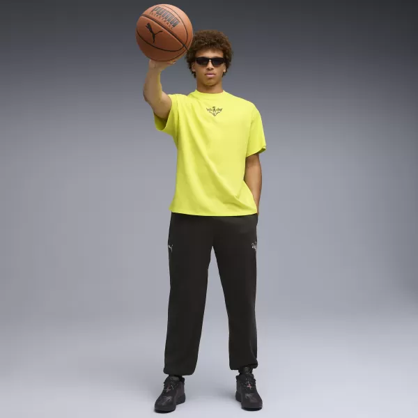  Herren-T-Shirt PUMA MELO ALWAYZ ON 1 TEE 63075504 ZITRONENSORBET 