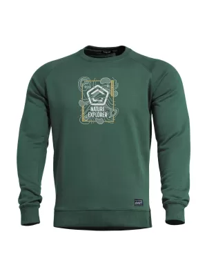 Sweatshirt PENTAGON HAWK SWEATER NATURE EXPLORER K09019 SPRINGBOCK GRÜN