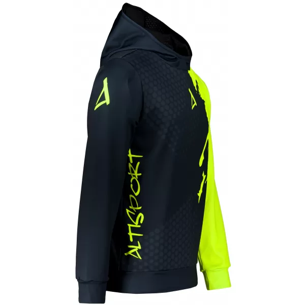  Funktionaler Sweatshirt -Premium von Männern ALTISPORT VOJ/ALM112MI01 SCHWARZFLUO GELB 