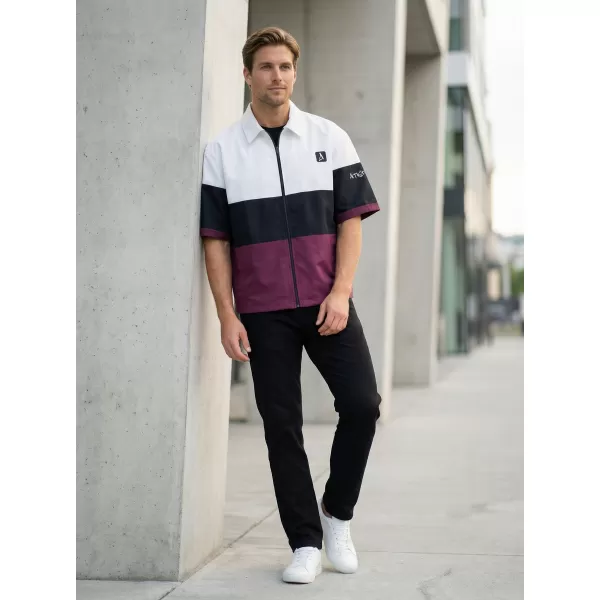  Premium-Herrenhemd ALTISPORT VOJ/ALM051KOS01 BURGUND 