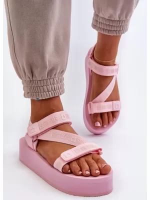 Damen-Plateausandalen BIG STAR NN274A041 ROSA Big Star Shoes