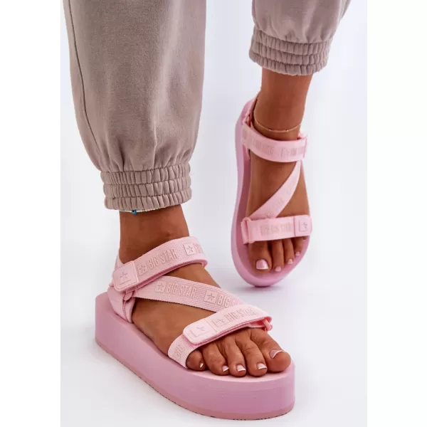  Damen-Plateausandalen BIG STAR NN274A041 ROSA Big Star Shoes 