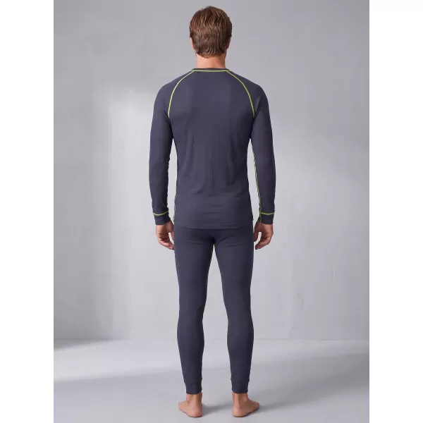  Herren-Thermoset ALTISPORT GAIN DUNKELGRAU/LIMONE 