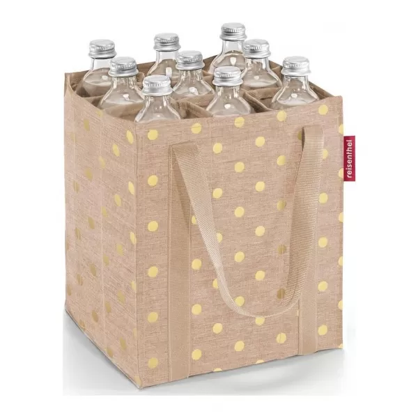  Tasche REISENTHEL BOTTLEBAG KAFFEE MIT METALLISCHEN PUNKTEN 