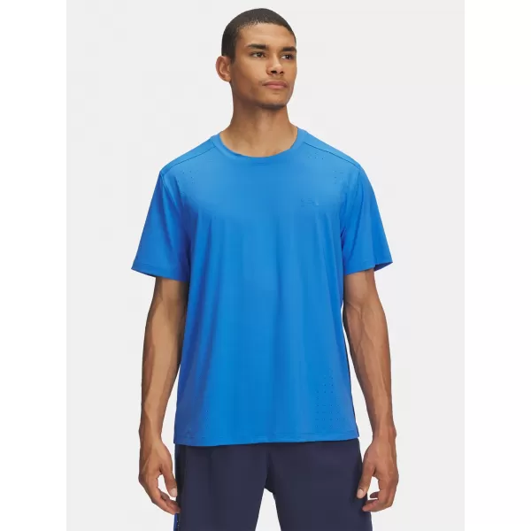  Herren-T-Shirt UNDER ARMOUR UA LAUNCH ELITE SHORTSLEEVE 1389802-402 BLAU 
