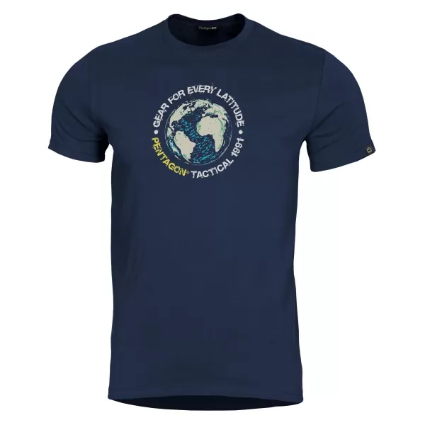  T-Shirt PENTAGON GLOBE T-SHIRT K09055 MITTERNACHTSBLAU 