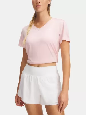 Damen-T-Shirt UNDER ARMOUR TECH SSV- TWIST 1384227-647 ROSA