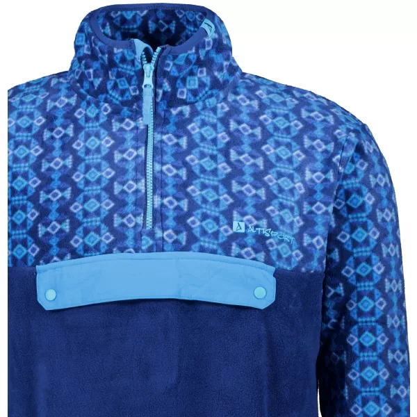  Fleece-Sweatshirt für Herren ALTISPORT GARM BLAU 