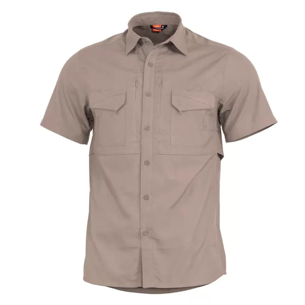  Herrenhemd PENTAGON PLATO SHIRT SHORT K02019 KHAKI 