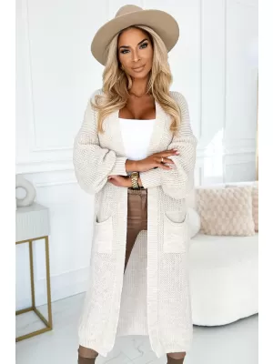 Damen-Strickjacke NUMOCO 627-1 BEIGE