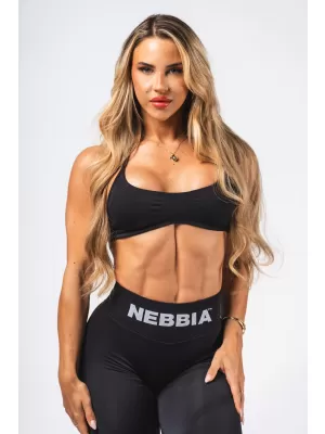 Nahtloser Lift-up-Sport-BH FLOW SEAMLESS 495 BLACK Nebbia