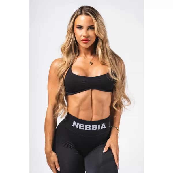  Nahtloser Lift-up-Sport-BH FLOW SEAMLESS 495 BLACK Nebbia 
