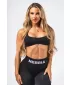 Nahtloser Lift-up-Sport-BH FLOW SEAMLESS 495 BLACK Nebbia