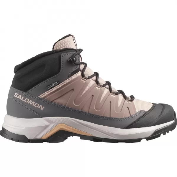  Damenschuhe SALOMON X-ADVENTURE COLDRUSH WATERPROOF W ETHEREA/EISEN/MAHAGONI-ROSE 