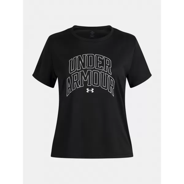  Mädchen-T-Shirt UNDER ARMOUR TECH VARSITY GRAPHIC SS 6007917-001 SCHWARZ 