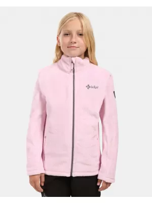 Fleece-Sweatshirt für Mädchen KILPI SKATHI-JG ZJ0208KI HELLROSA