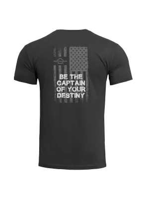 T-Shirt PENTAGON AGERON AMERICAN FLAG K09012 SCHWARZ