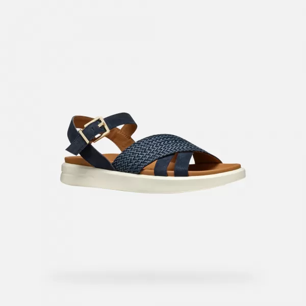  Damensandalen GEOX XAN2S DUNKELBLAU 