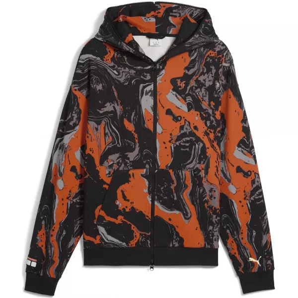  Herren-Sweatshirt PUMA LAFRANCE HEEM ERA FULL ZIP 63247101 ORANGE GLO/AOP 