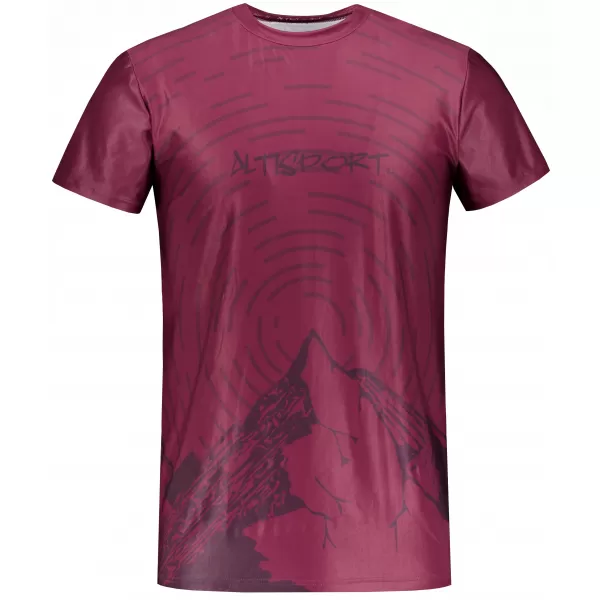  Herren Freizeithemd Premium ALTISPORT VOJ/ALM121TR06 WEINROT 