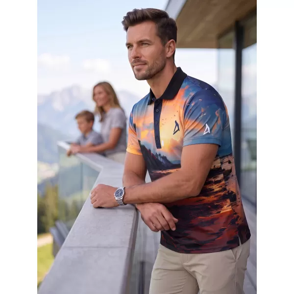  Herren-Funktions-T-Shirt mit Premium-Kragen ALTISPORT VOJ/ALM116TR05 BANK 