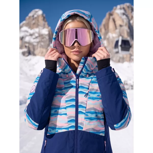  Winterjacke für Damen ALTISPORT GELSI DUNKELBLAU 