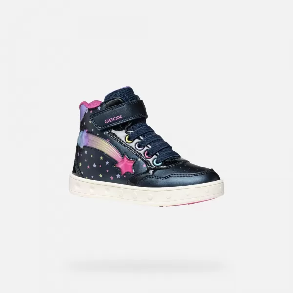  Mädchen-Sneaker GEOX SKYLIN J568WB0PVKCC4243 DUNKELBLAU 