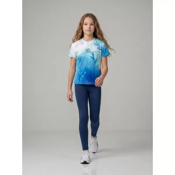  Funktionaler t -Shirt -Prämie von Kindern ALTISPORT VOJ/ALK083TR01 WEIß -BLAU 