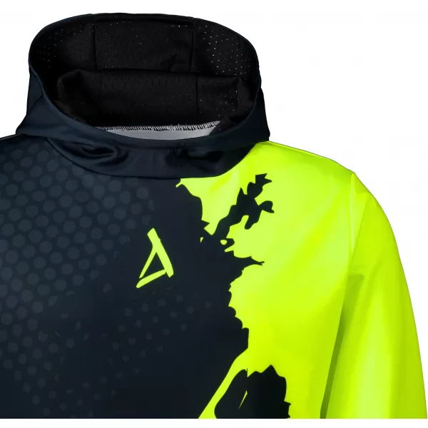  Funktionaler Sweatshirt -Premium von Männern ALTISPORT VOJ/ALM112MI01 SCHWARZFLUO GELB 