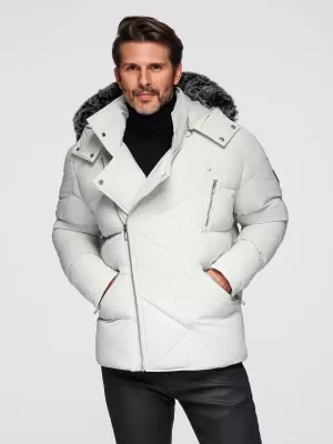 Jacke OMBRE OM-JAHP-0252 HELLGRAU
