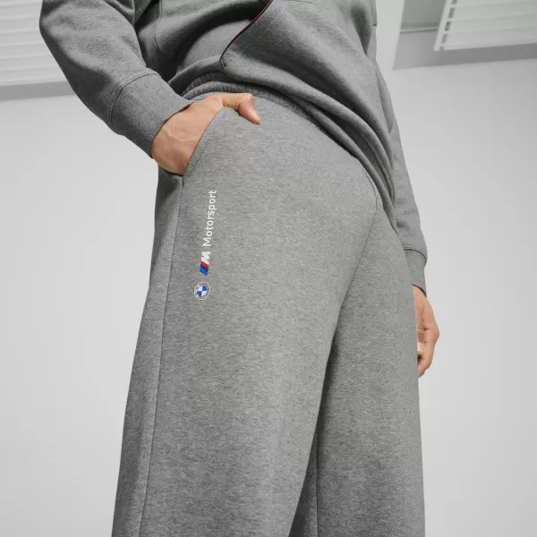  Herren -Traursanzüge PUMA BMW MMS ESS+ PANTS FLEECE 62749903 MITTELGRAUES HEATHER 